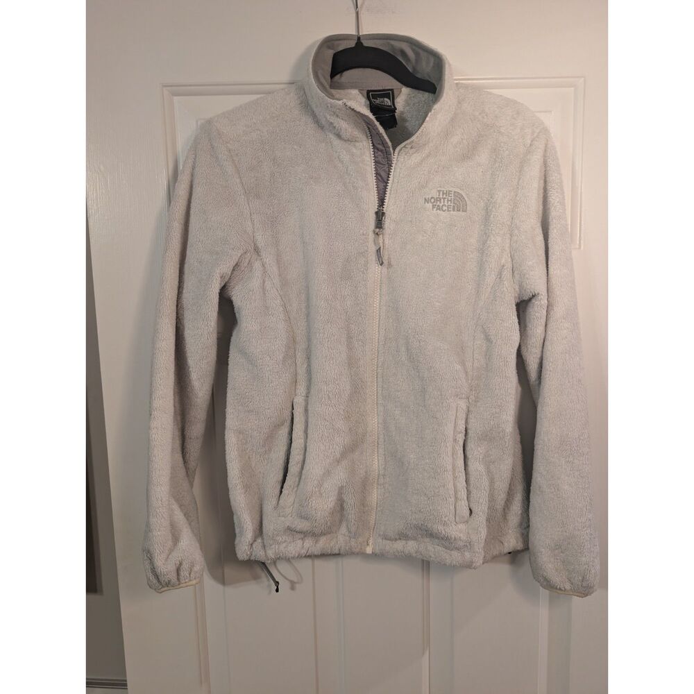 The North Face Osito Fleece Jacket Women's Small Light Grey Full Zip